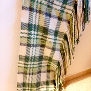 Warm Wool Cashmere Banana Republic Plaid Scarf